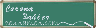 Corona Wahler Visitenkarte
